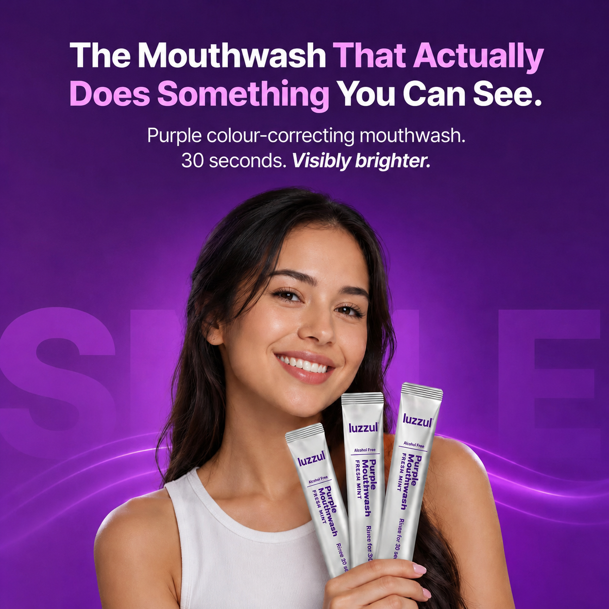 Luzzul™ Purple Mouthwash - Peroxide-Free - Alcohol Free