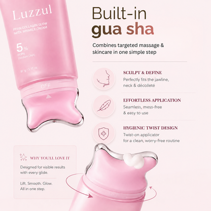 Luzzul™ Korean PDRN Collagen Gua Sha Neck Wrinkle Cream